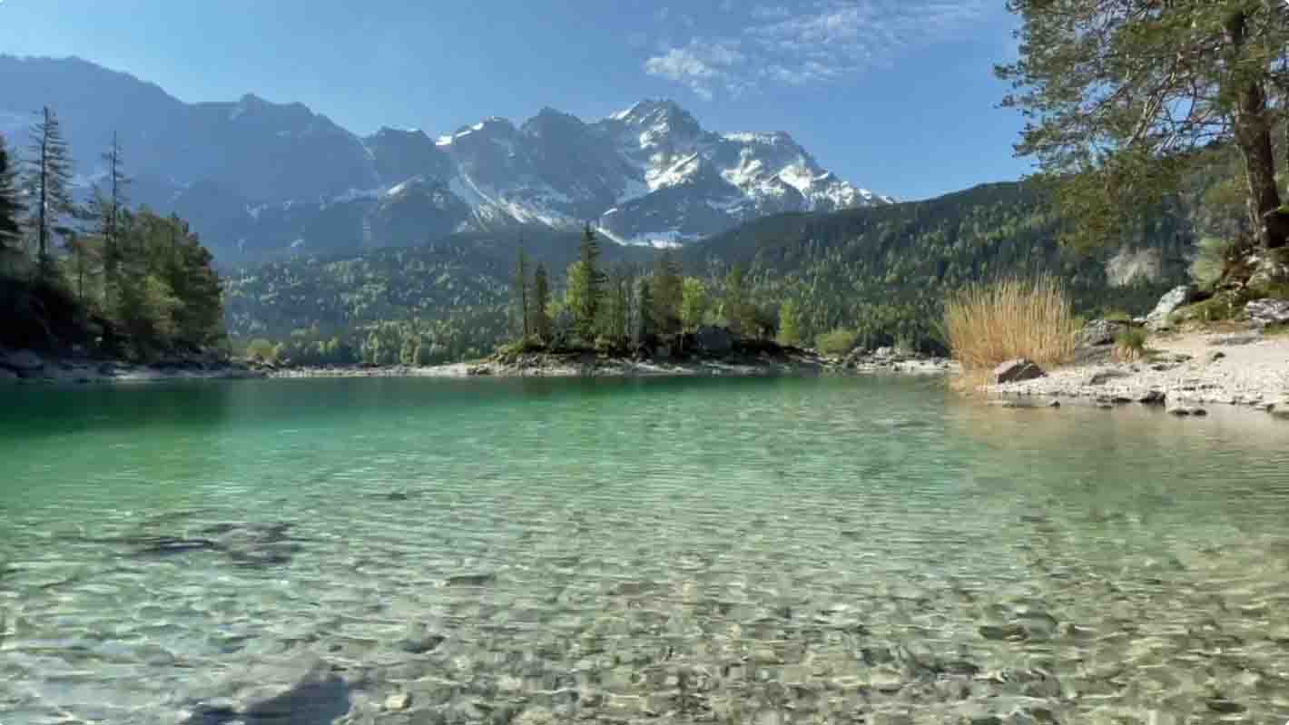 Eibsee in de omgeving van Garmisch-Partenkirchen