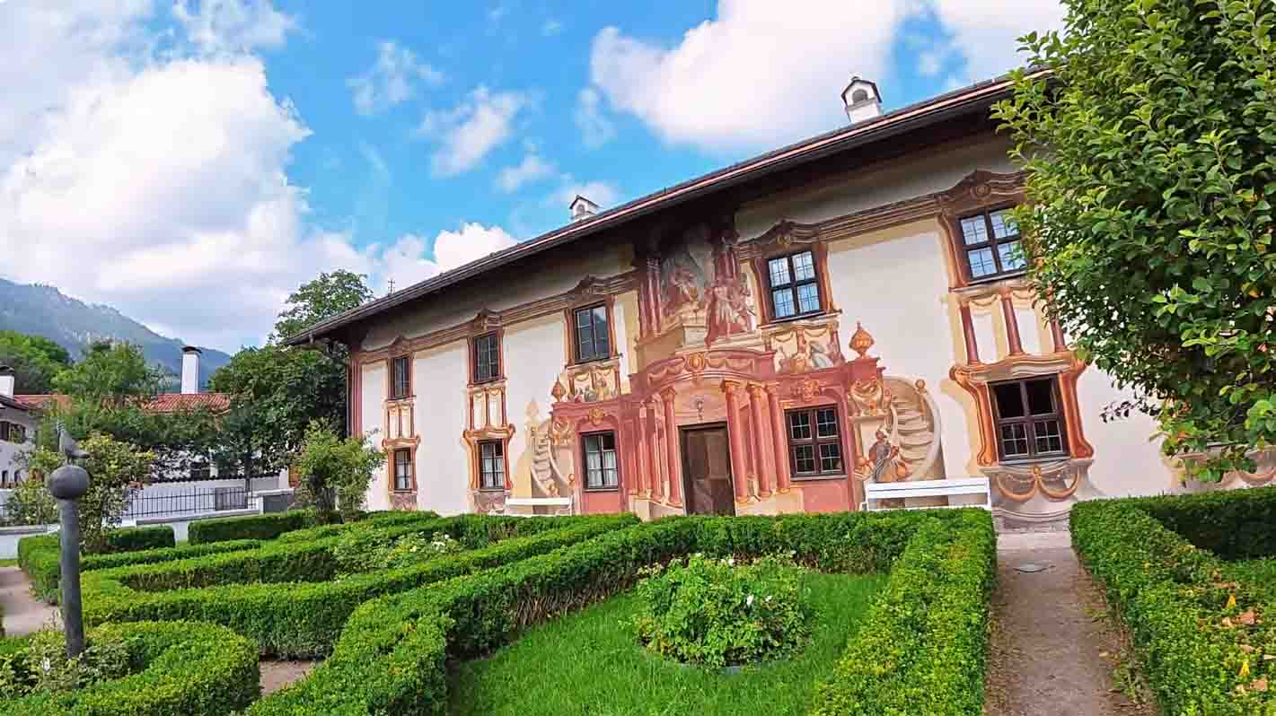 Lüftlmalerei schilderingen in Oberammergau
