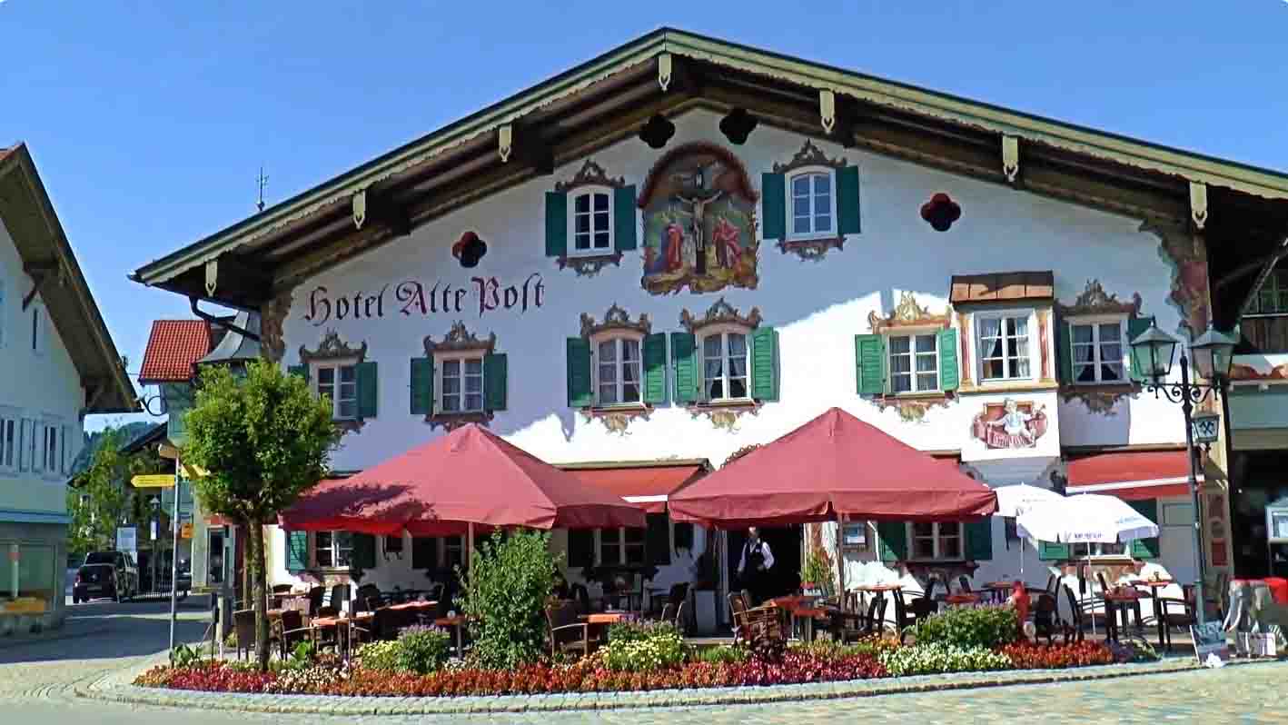 Berglandschap bij Oberammergau